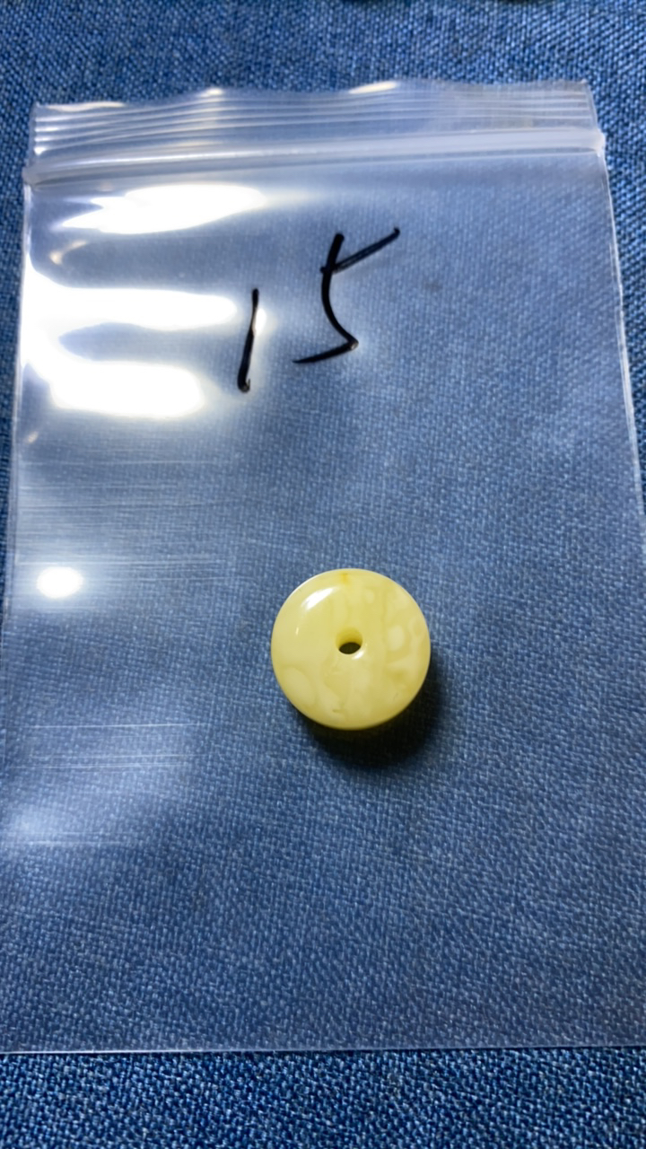 天然蜜蜡白花微杂16.1 老型