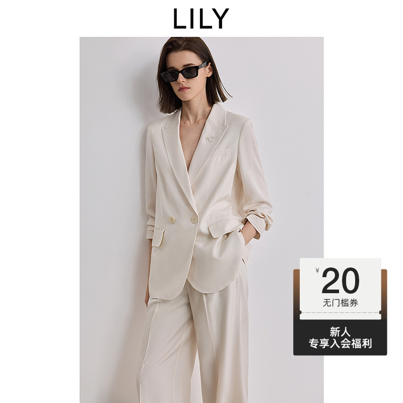 【套装】【100%醋酸】LILY2025夏新款高级感职业西装套装女2926&5957