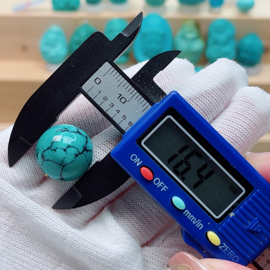 绿松石未镶嵌圆珠