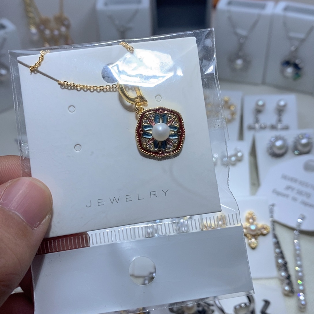 淡水珍珠耳饰银S925镶嵌