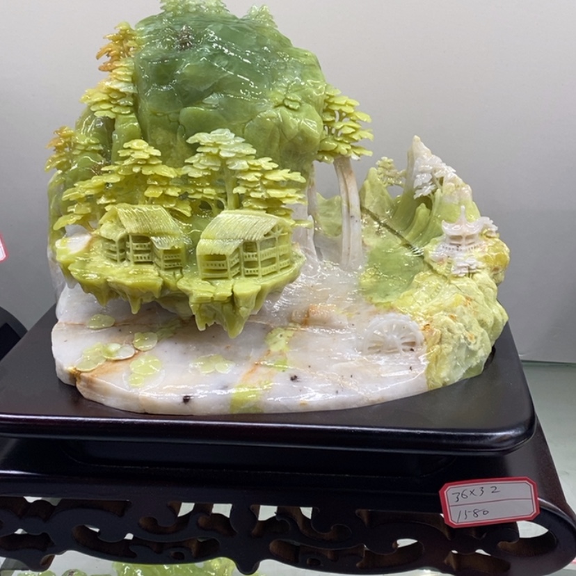 【闪购商品】蛇纹石玉（覆膜）珠宝奇石未镶嵌