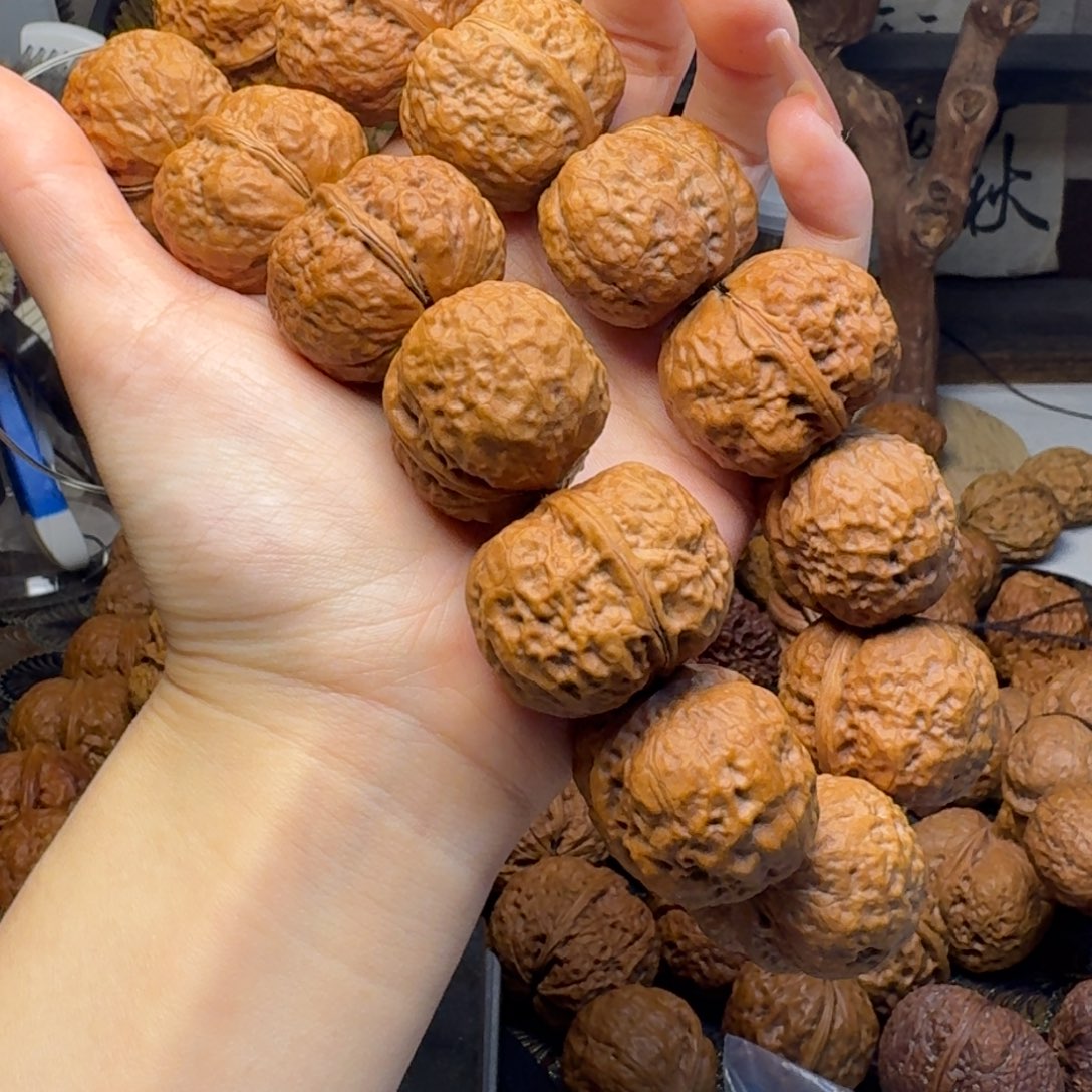 @***@把件文玩核桃小元宝手持14颗32尺寸