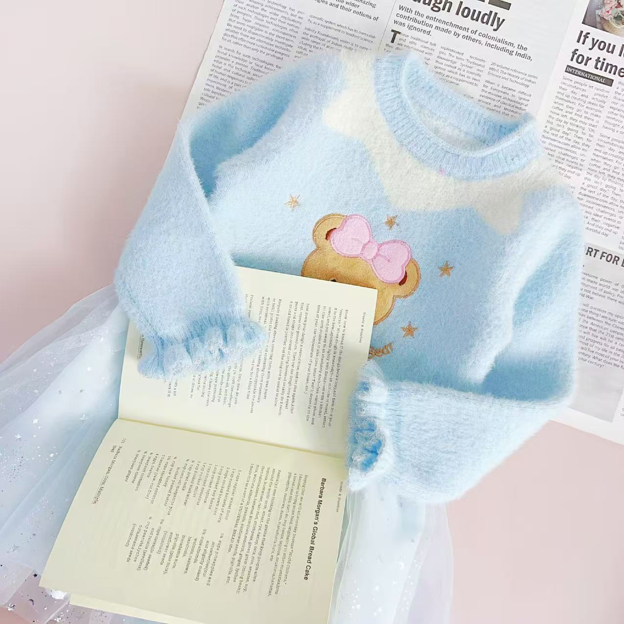 H25299新款女童百搭时髦毛衣卫衣裙