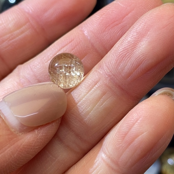 【闪购商品】水晶天然发晶单珠未镶嵌顾****E定制打通孔不退不换