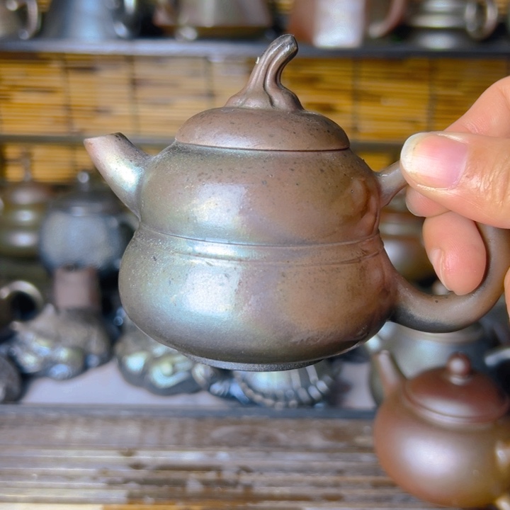 紫泥壶柴烧坭兴陶壶