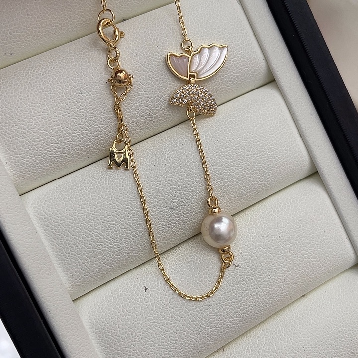 海水珍珠吊坠(不含链)银S925镶嵌