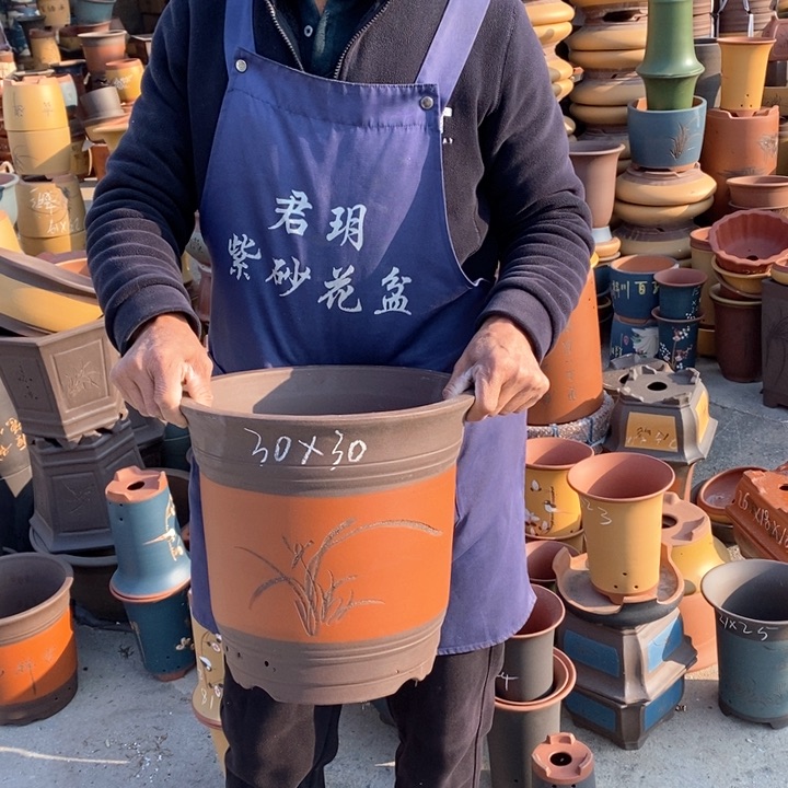 紫砂花盆紫砂花盆