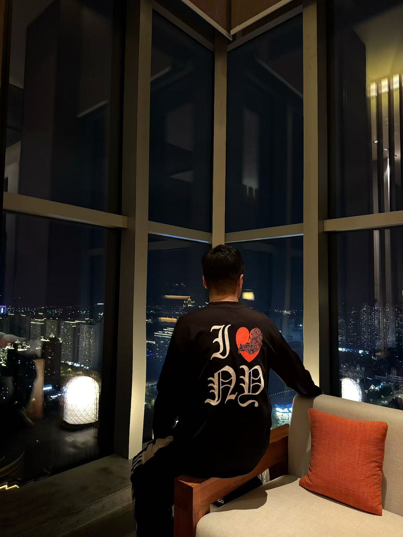 2571梵文25ss新款爱心高端轻奢时尚休闲潮流长袖T恤（男女同款）