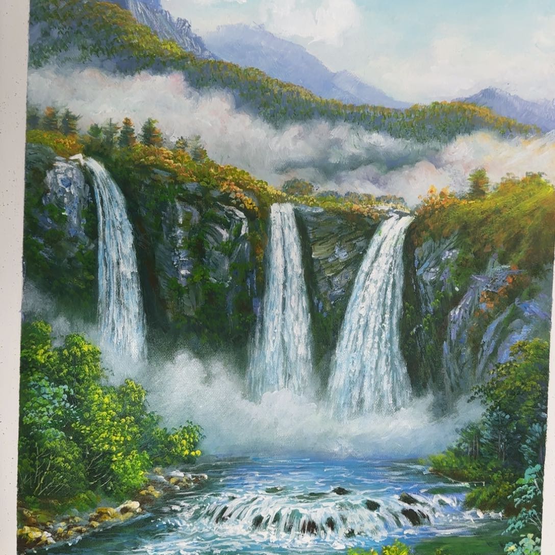 油画一起加油努力