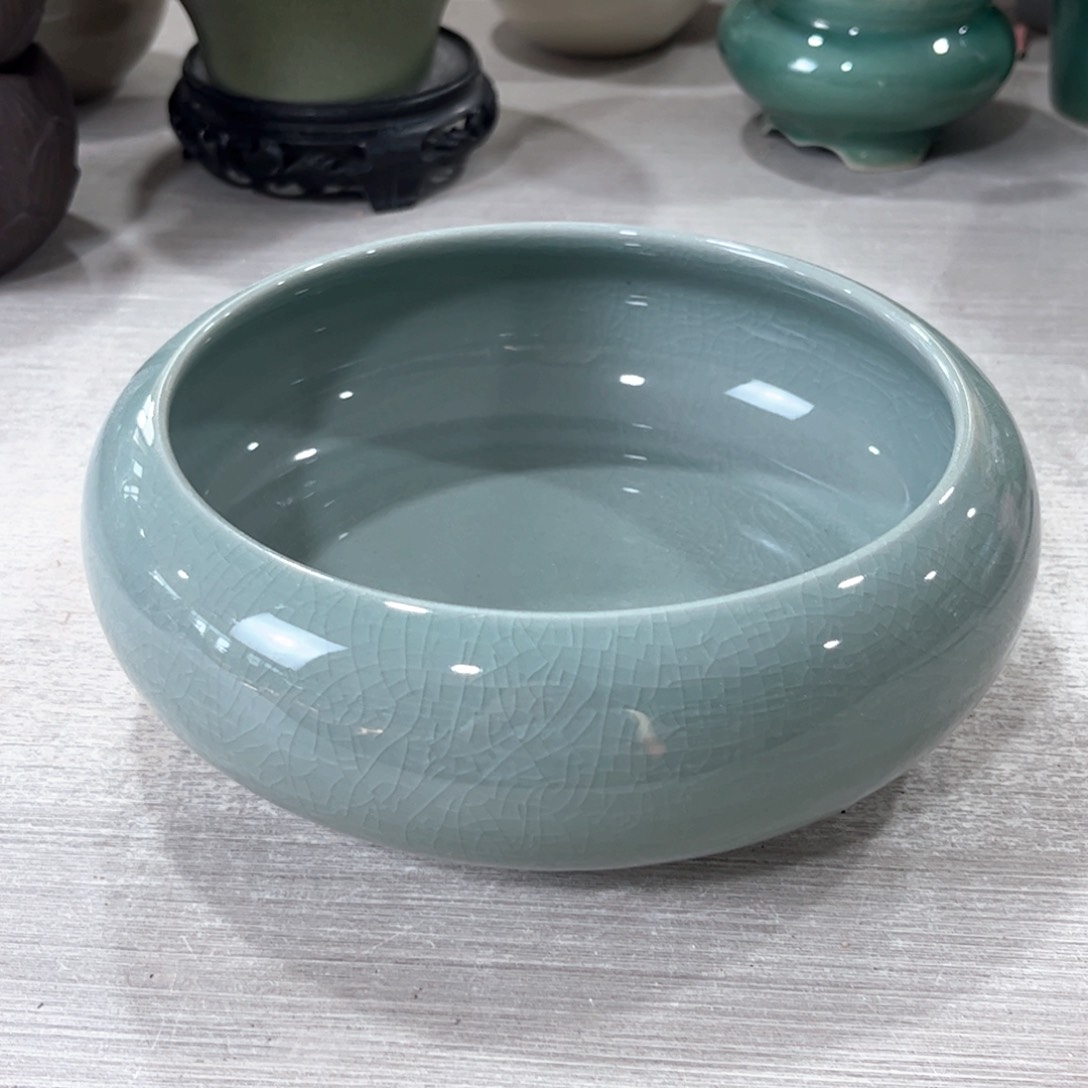 口径  16*7.5陶瓷绿植多肉微瑕花盆无孔