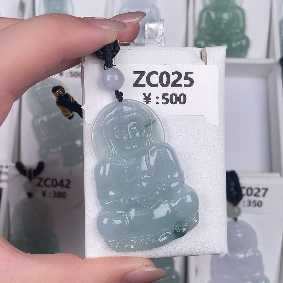 翡翠未镶嵌颈饰zc025