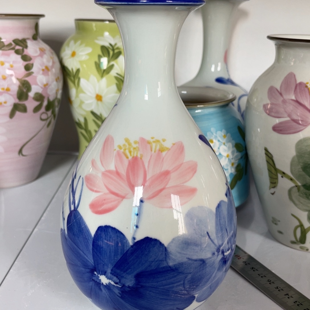 瓶景德镇手绘花瓶