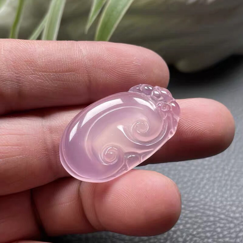 天然玛瑙玉髓如意吊坠手工DIY饰品项链毛衣链玉石吊坠挂件