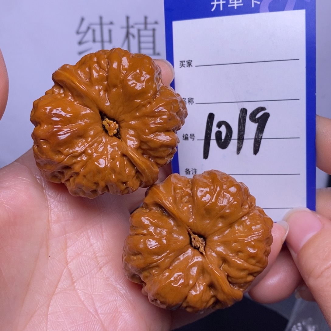 文玩核桃把件1019/45蛤蟆头返油