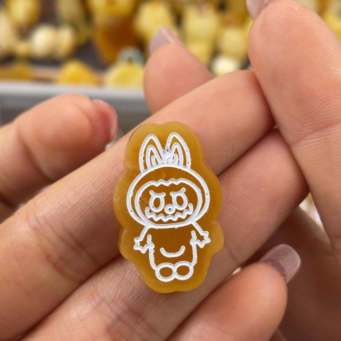 琥珀裸石未镶嵌蜜蜡