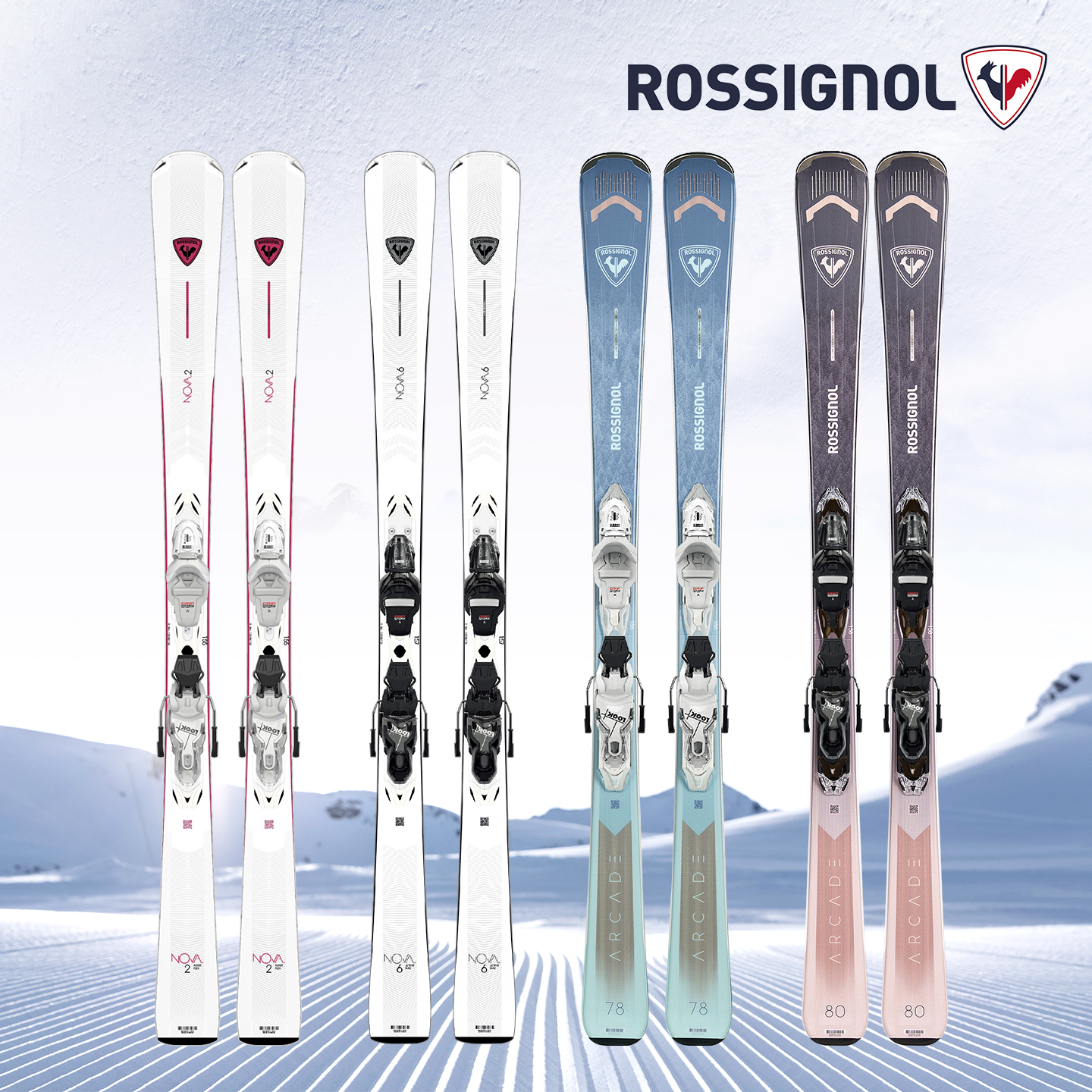 ROSSIGNOL 法国卢西诺女士专用滑雪双板轻便易转弯
