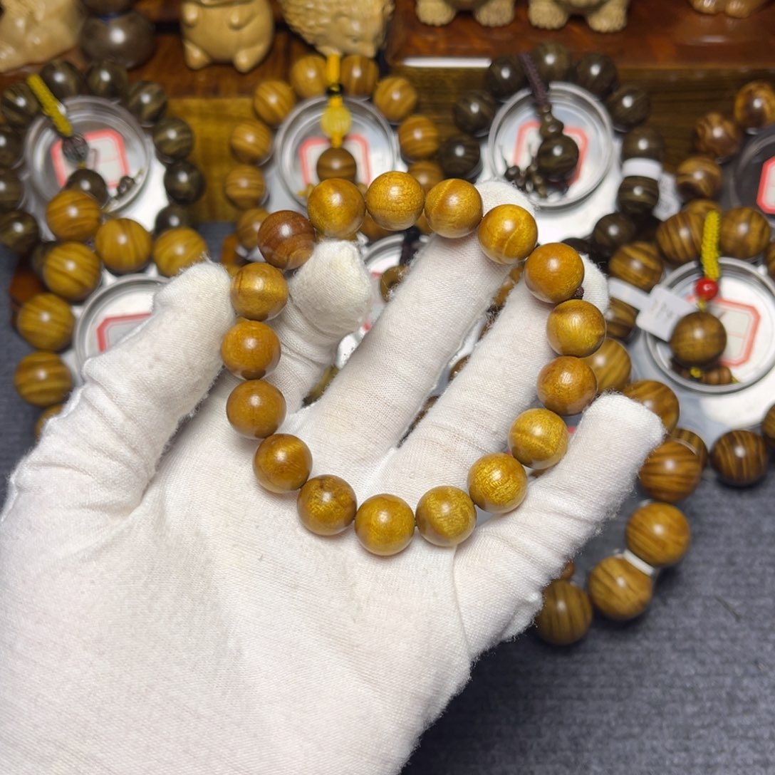 手串/手链楠木（金丝楠）黄金底1.2水波29