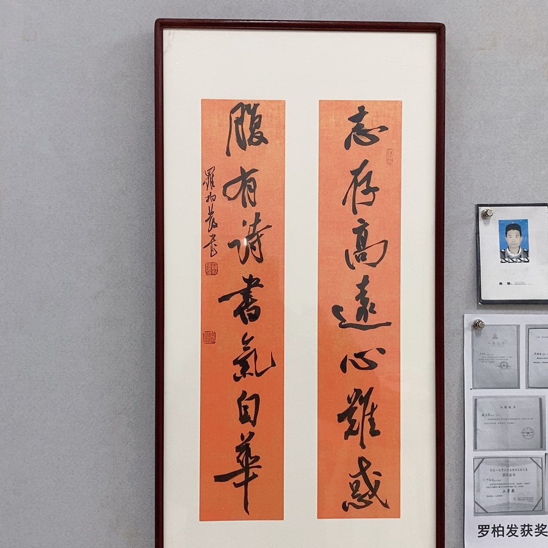 书法罗柏发书法志存高远