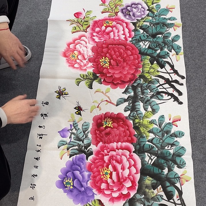 国画今天早上国画作品展示