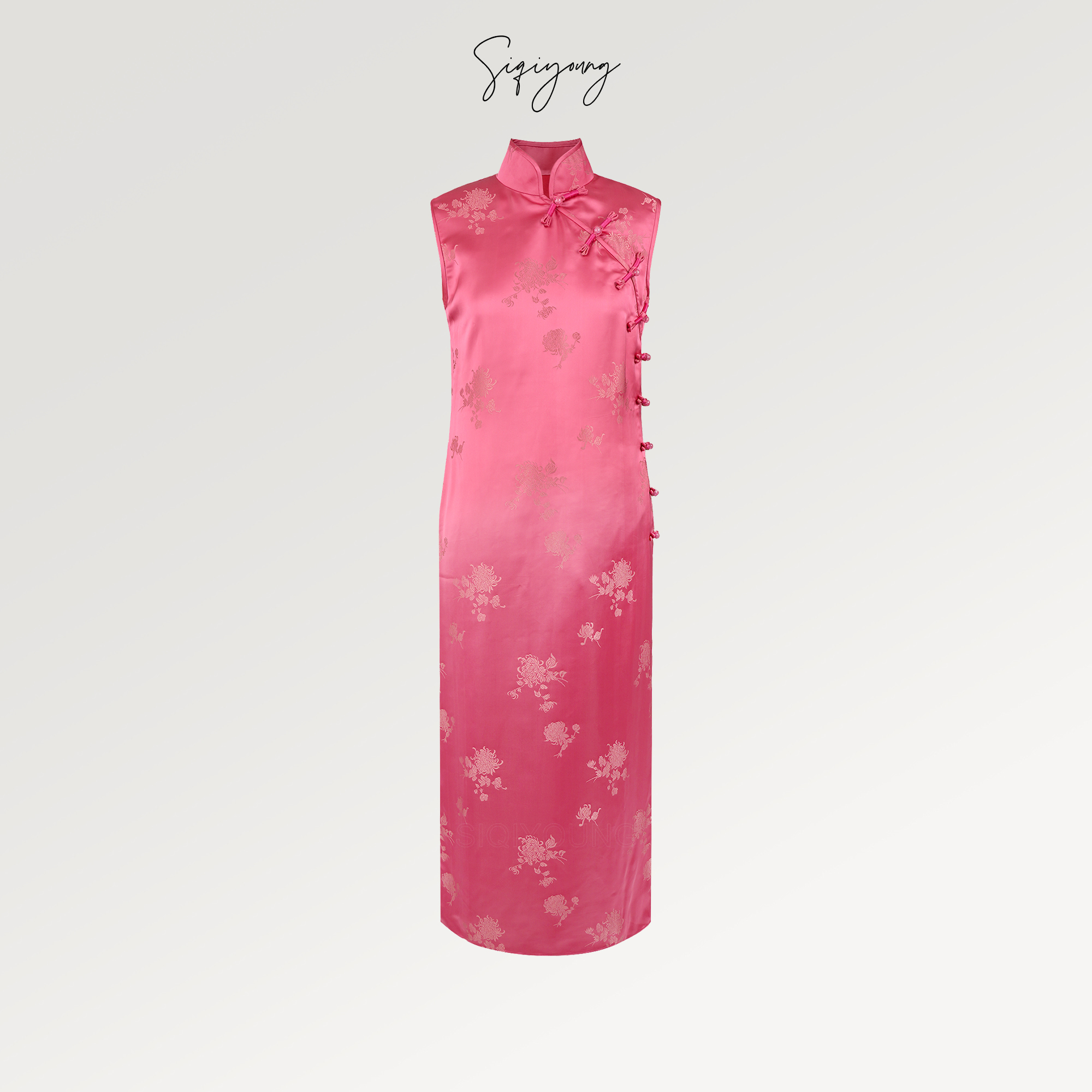 SIQIYOUNG 游园惊梦-中式斜襟旗袍套装