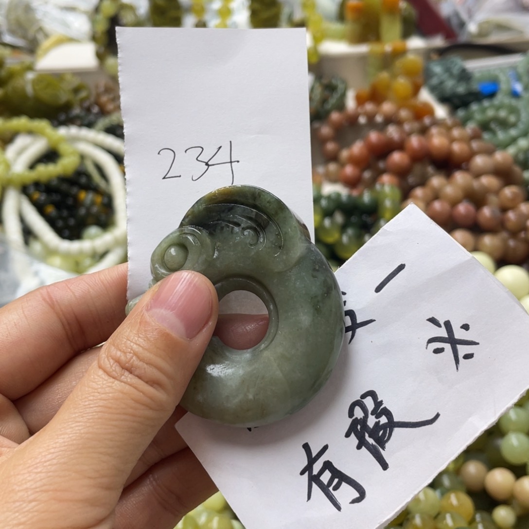 蛇纹石玉手链合金