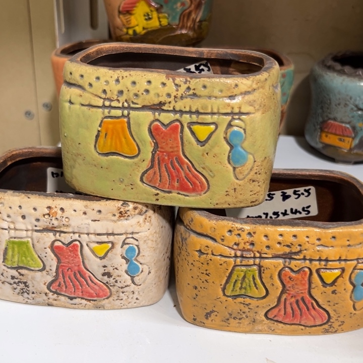 紫砂花盆粗陶材质多肉花盆