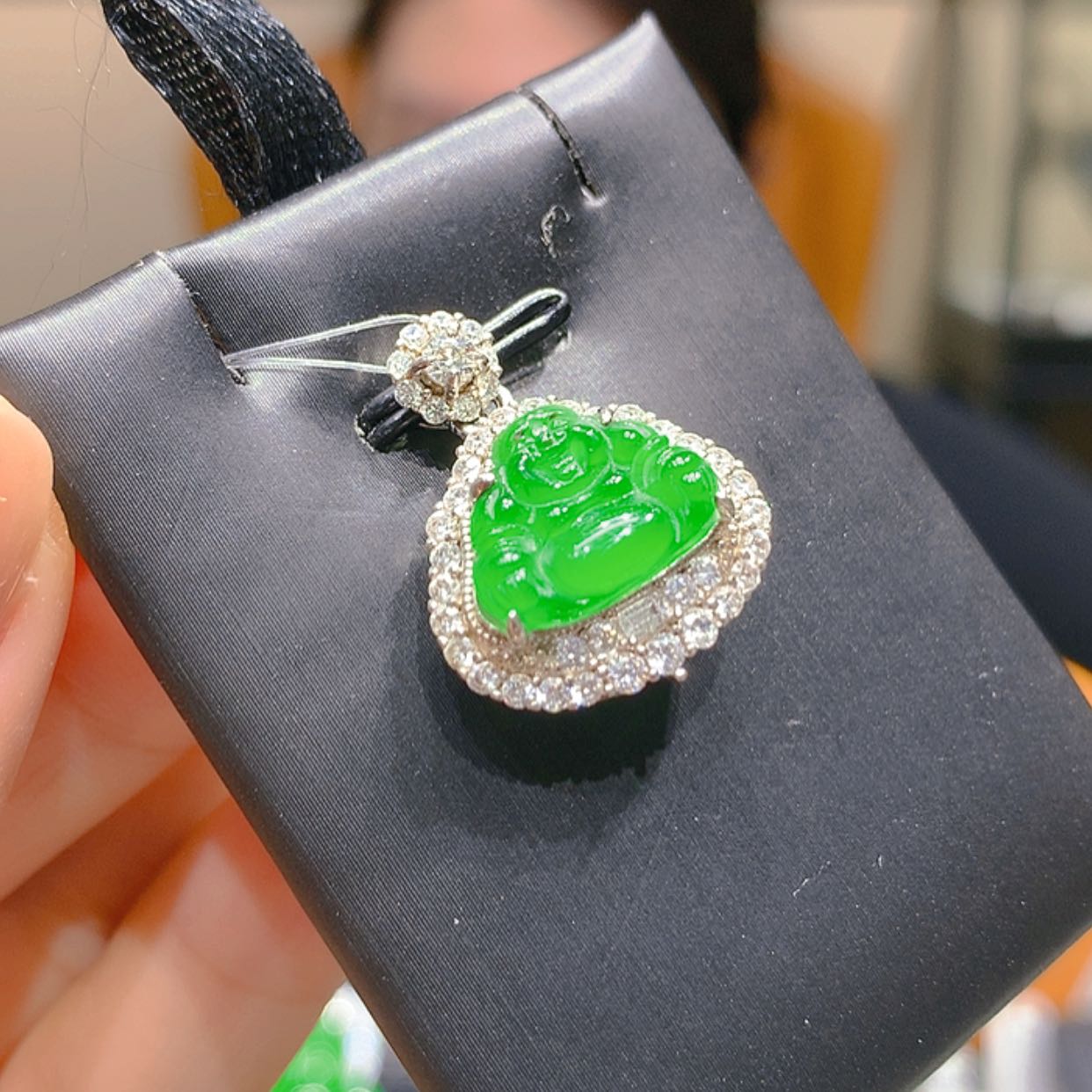 【闪购商品】翡翠颈饰银S925镶嵌2柒姐