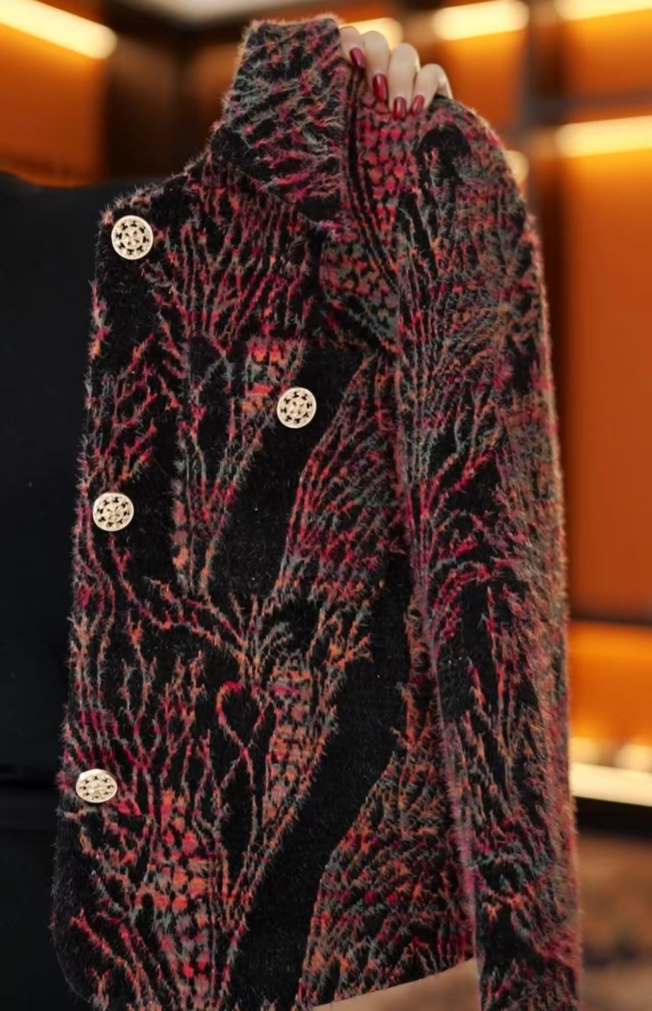 杭州原版正品2025初春季新款气质高级感名媛高级鸢尾花色外套女