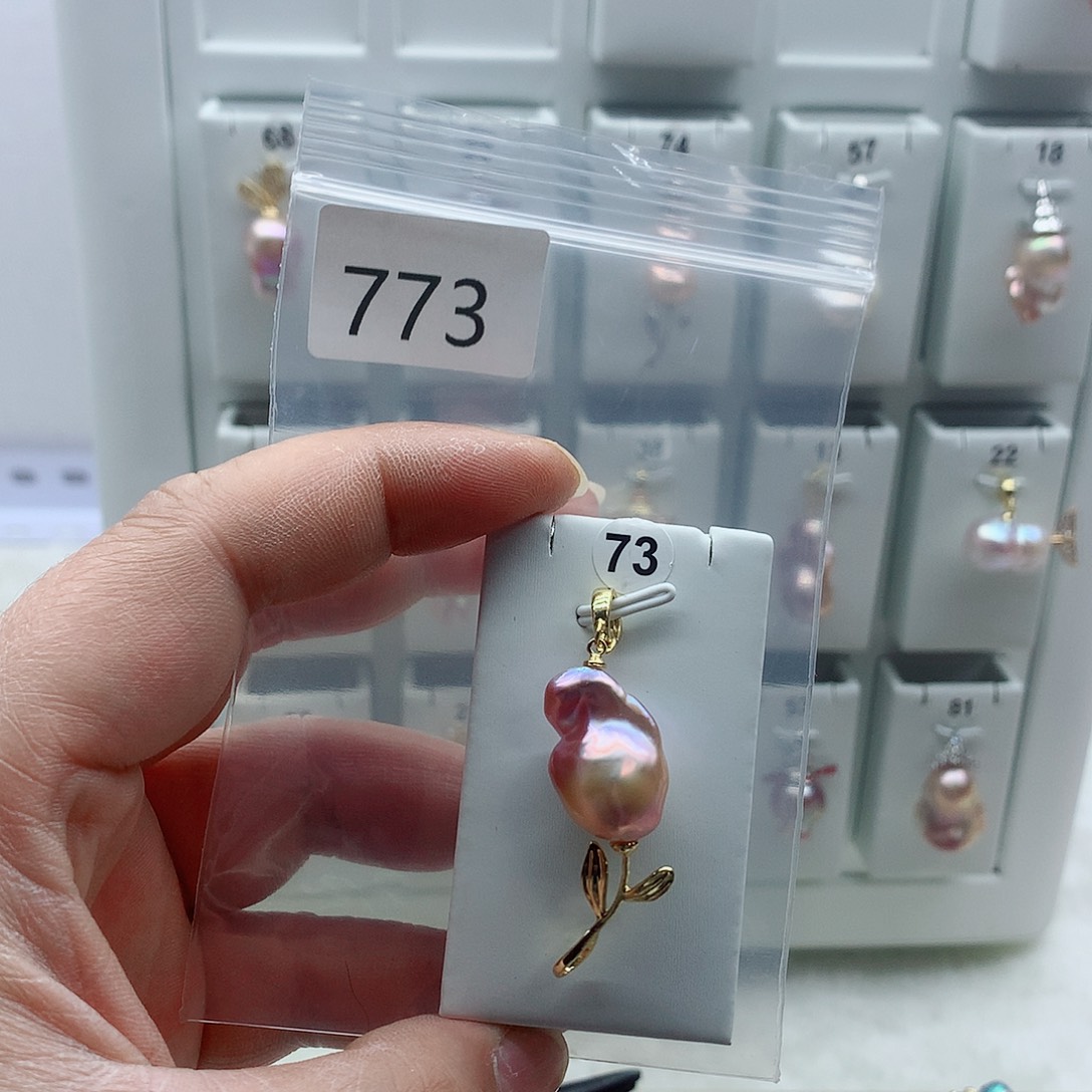 吊坠(不含链)合金淡水珍珠