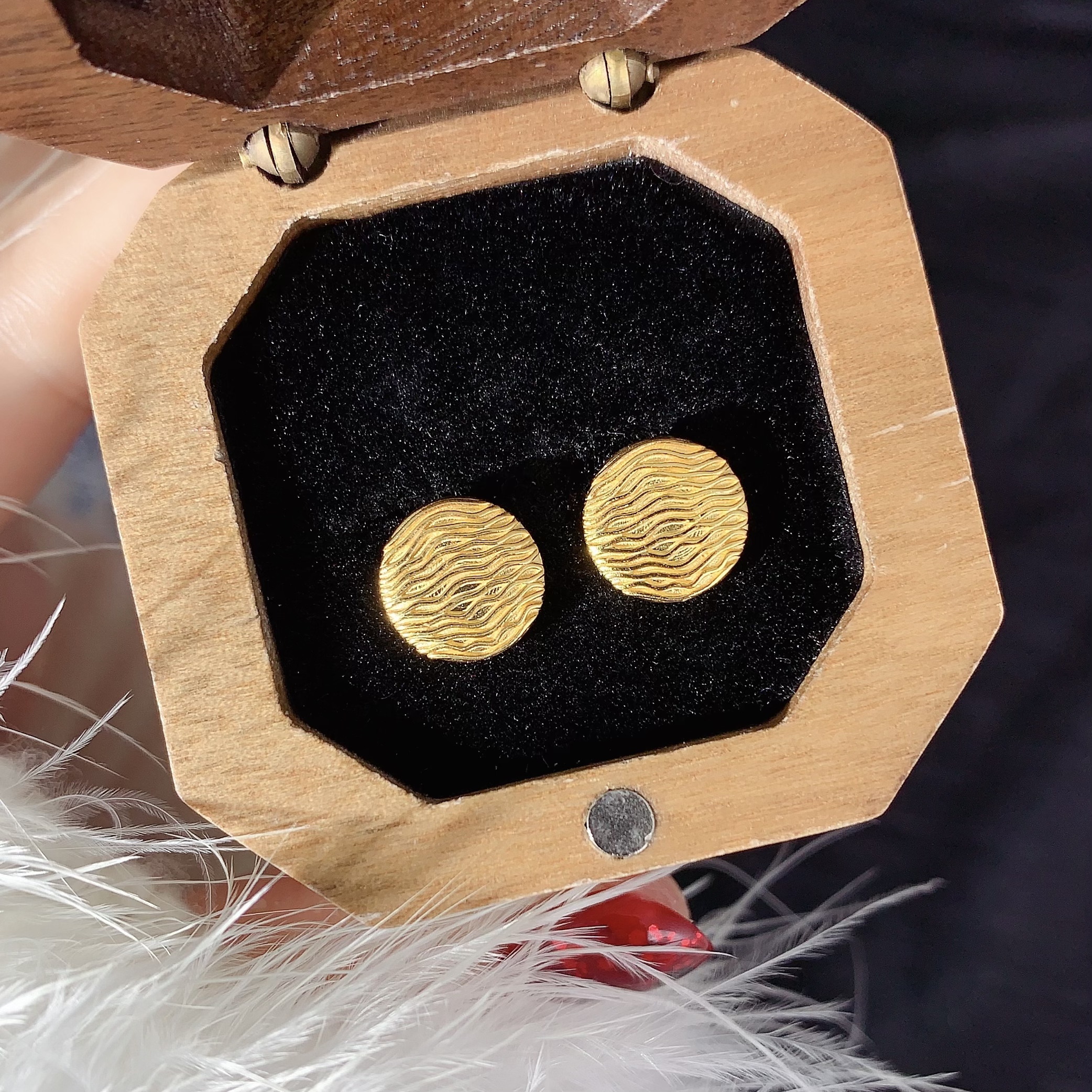 【伟新源】足金999 5G工艺  纹理圆直针2.66克