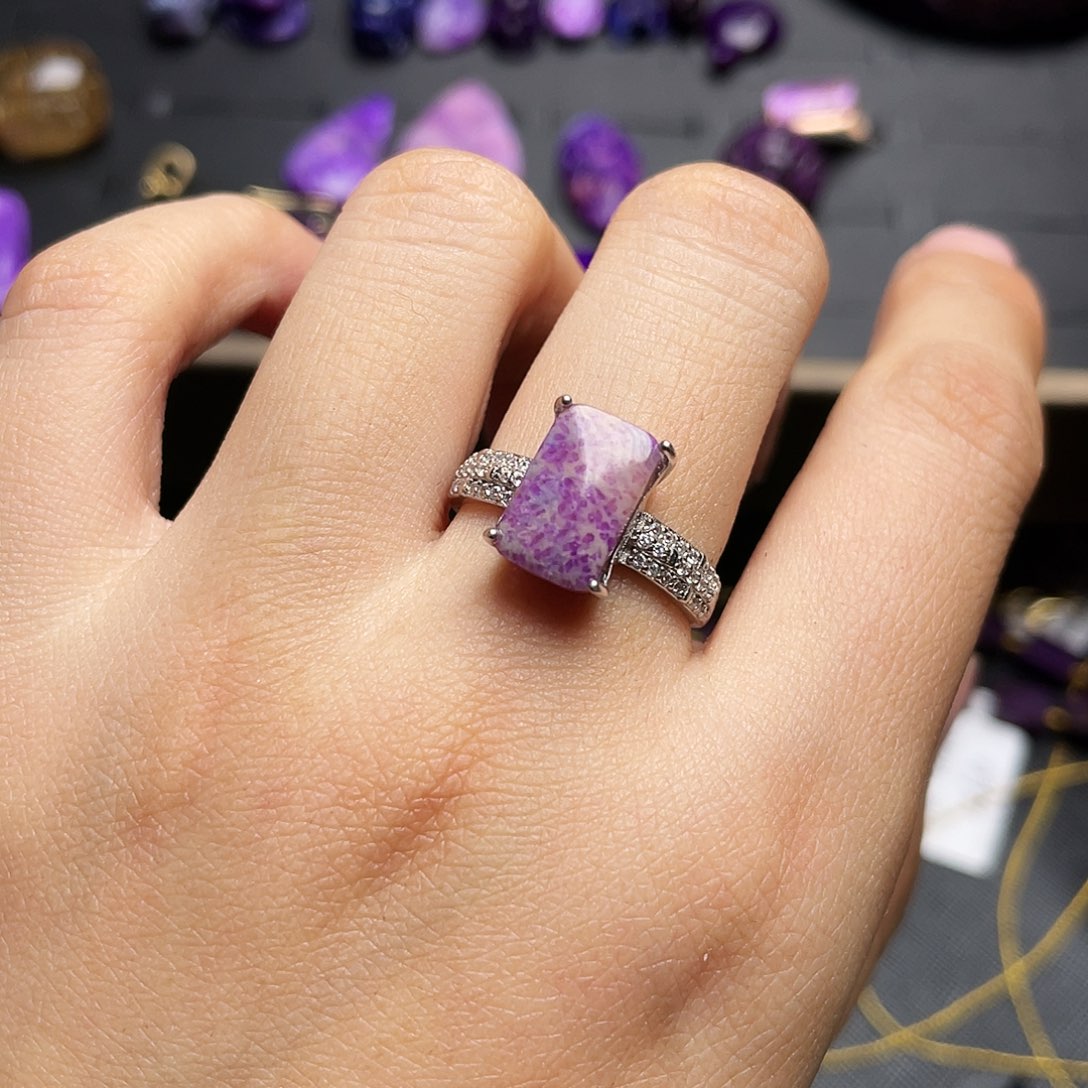 苏纪石（舒俱来）戒指银S925镶嵌