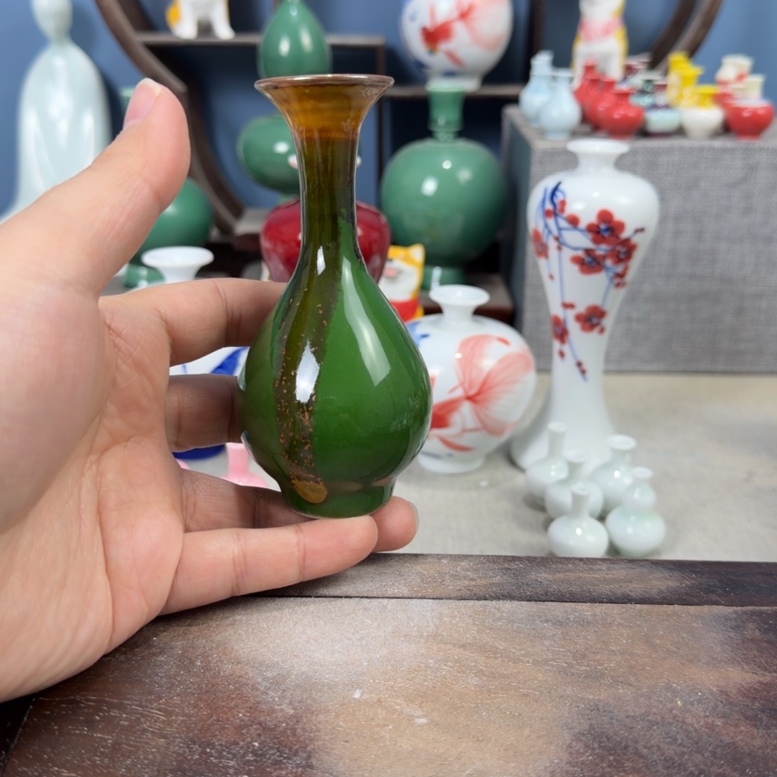 陶瓷手工小花器摆件