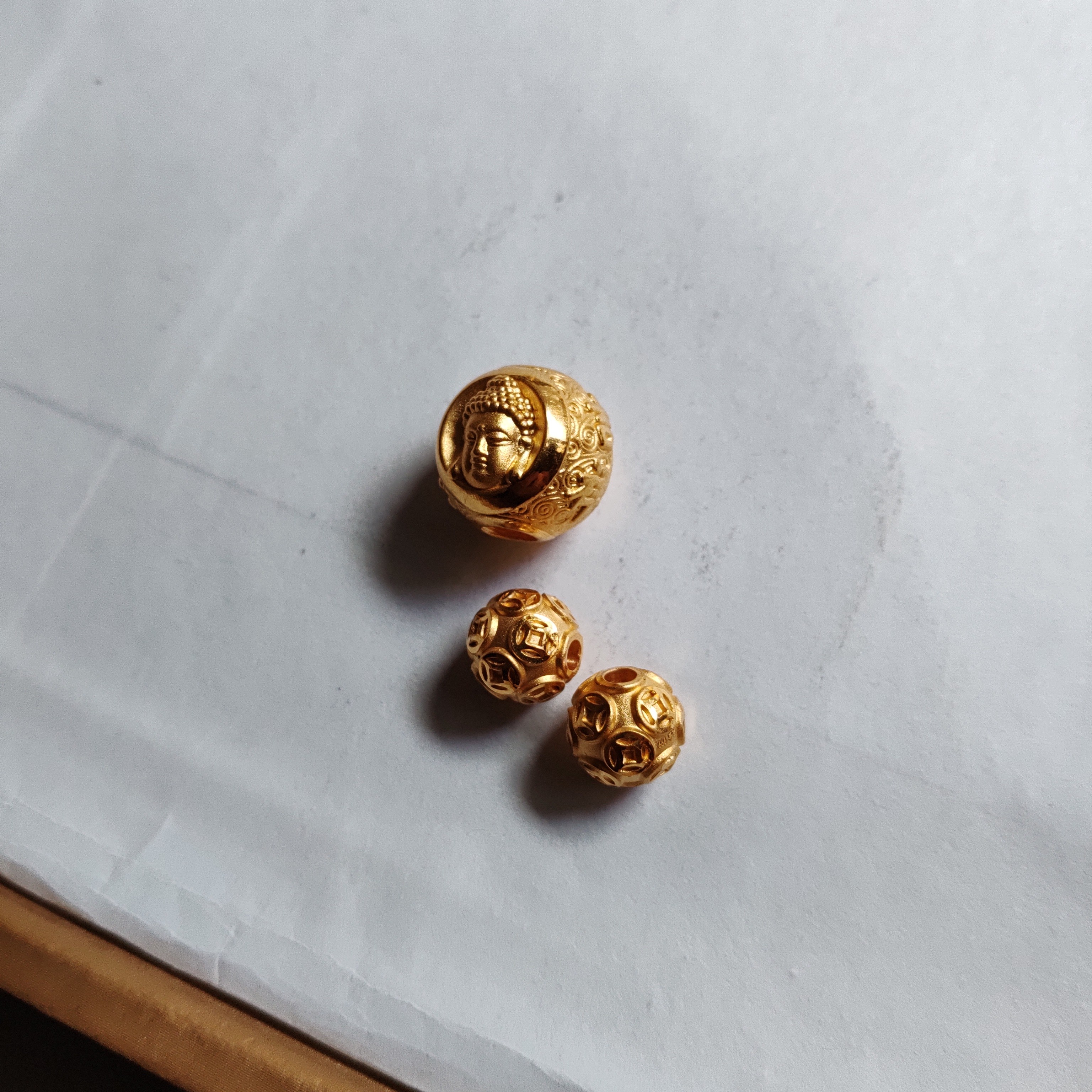 金元宝足金999貔貅珠子首饰