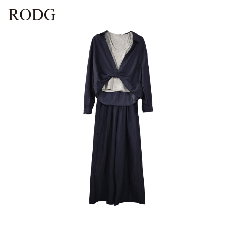RODGR53TK1043A 秋季新款简约纯色净版三件套裤 1043