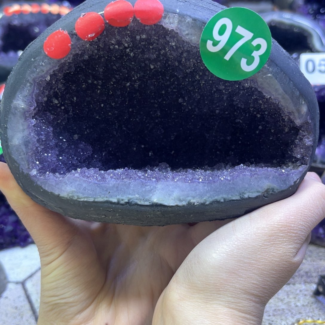 紫晶摆件未镶嵌紫水晶