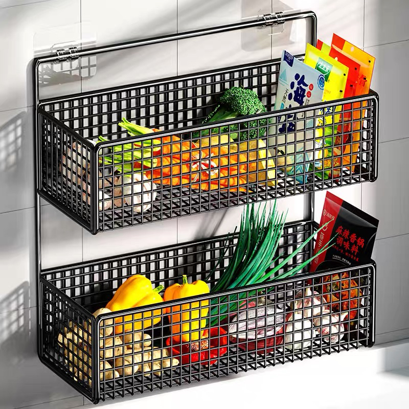 壁挂双层浴室神器厨房置物架