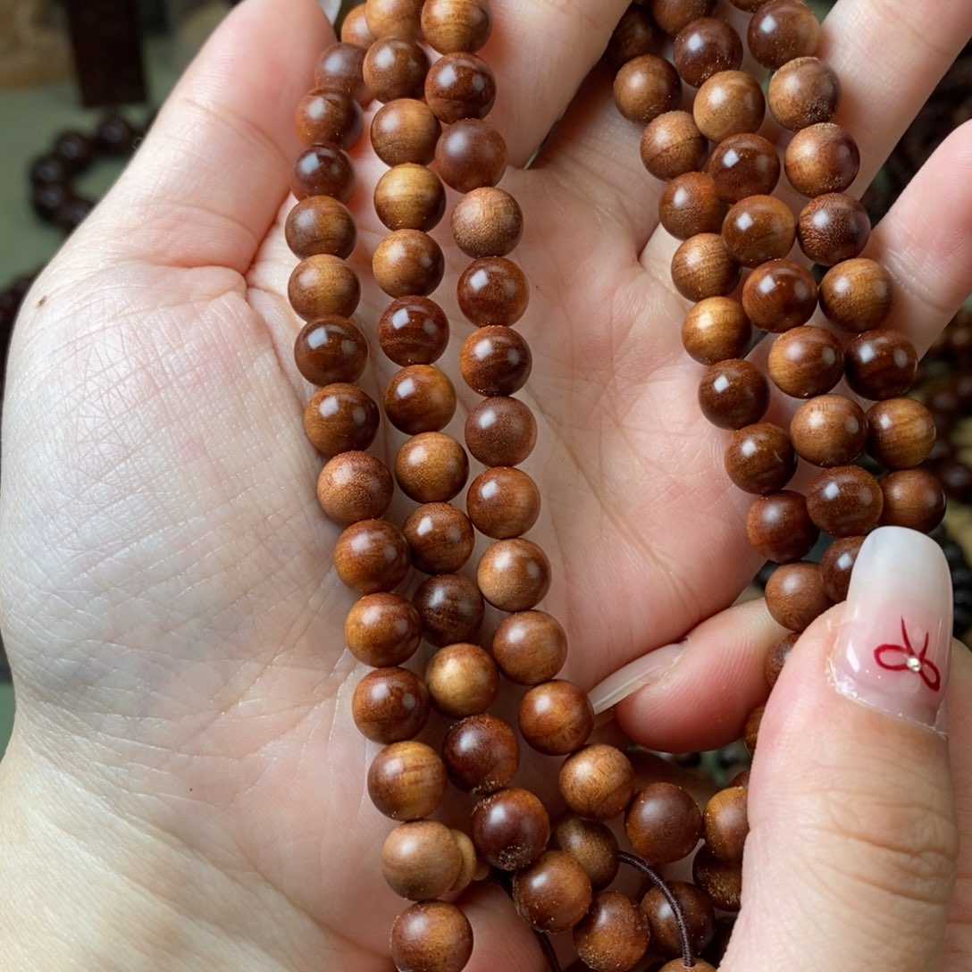 檀香木手串/手链Y*0.8横纹668