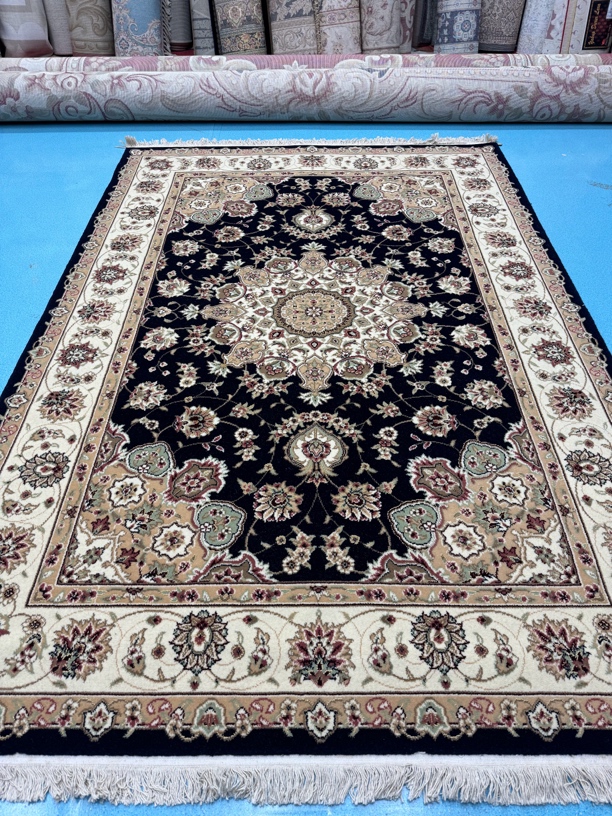 微瑕羊毛加丝美式复古田园风客厅茶几毯新中式卧室书房价格地毯