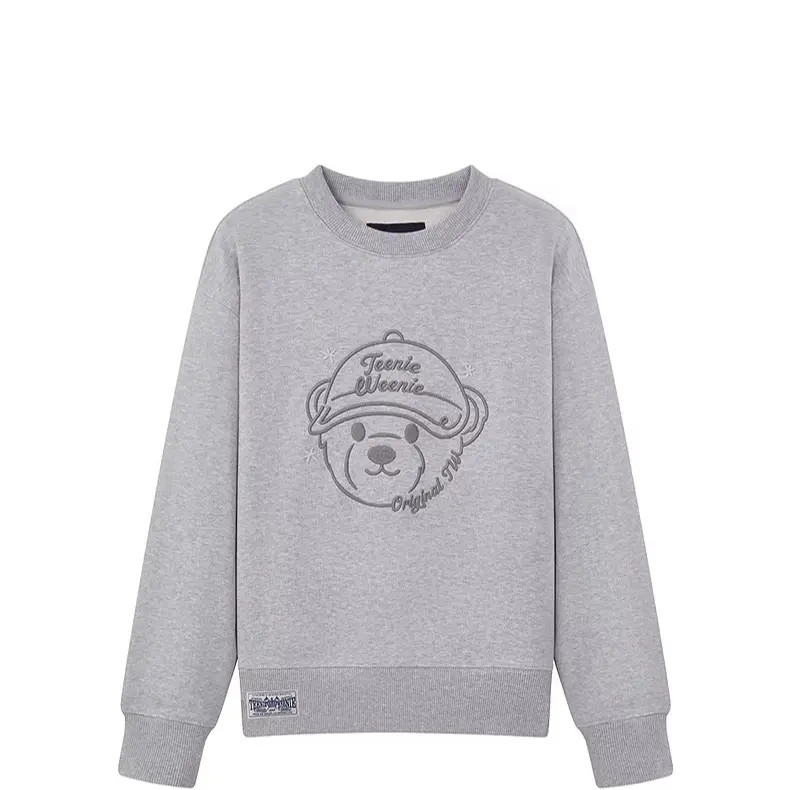 TeenieWeenie26春新款休闲舒适趣味简笔大熊圆领上衣TTMA2612C2E