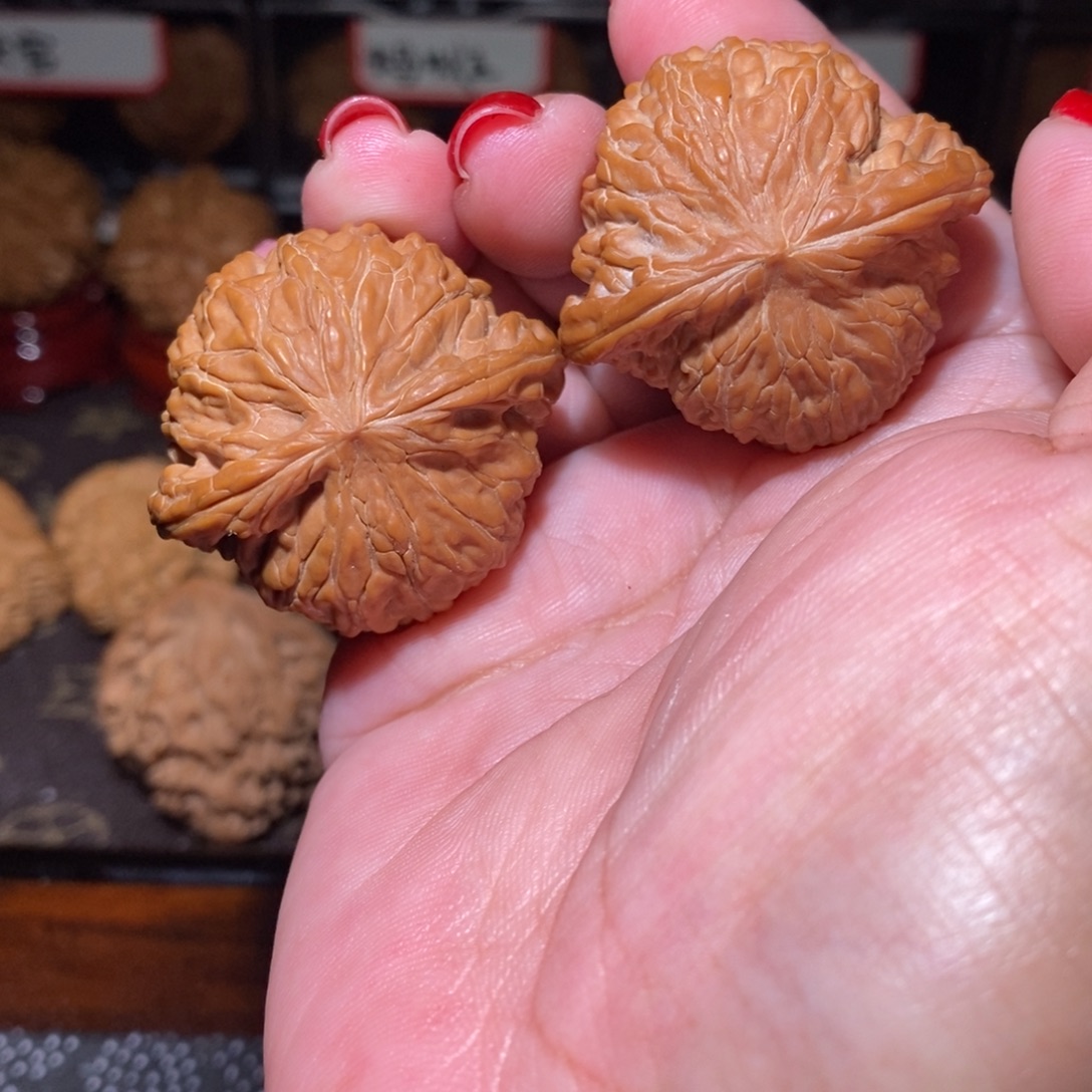 ****雨文玩核桃把件磨盘