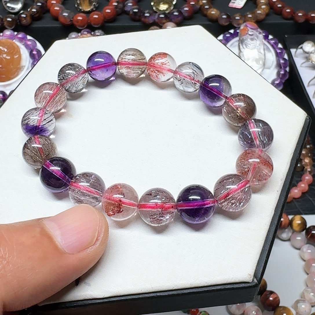 水晶水晶超七手串未镶嵌