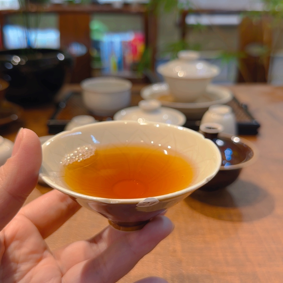 微瑕花口斗笠 双色釉 21号