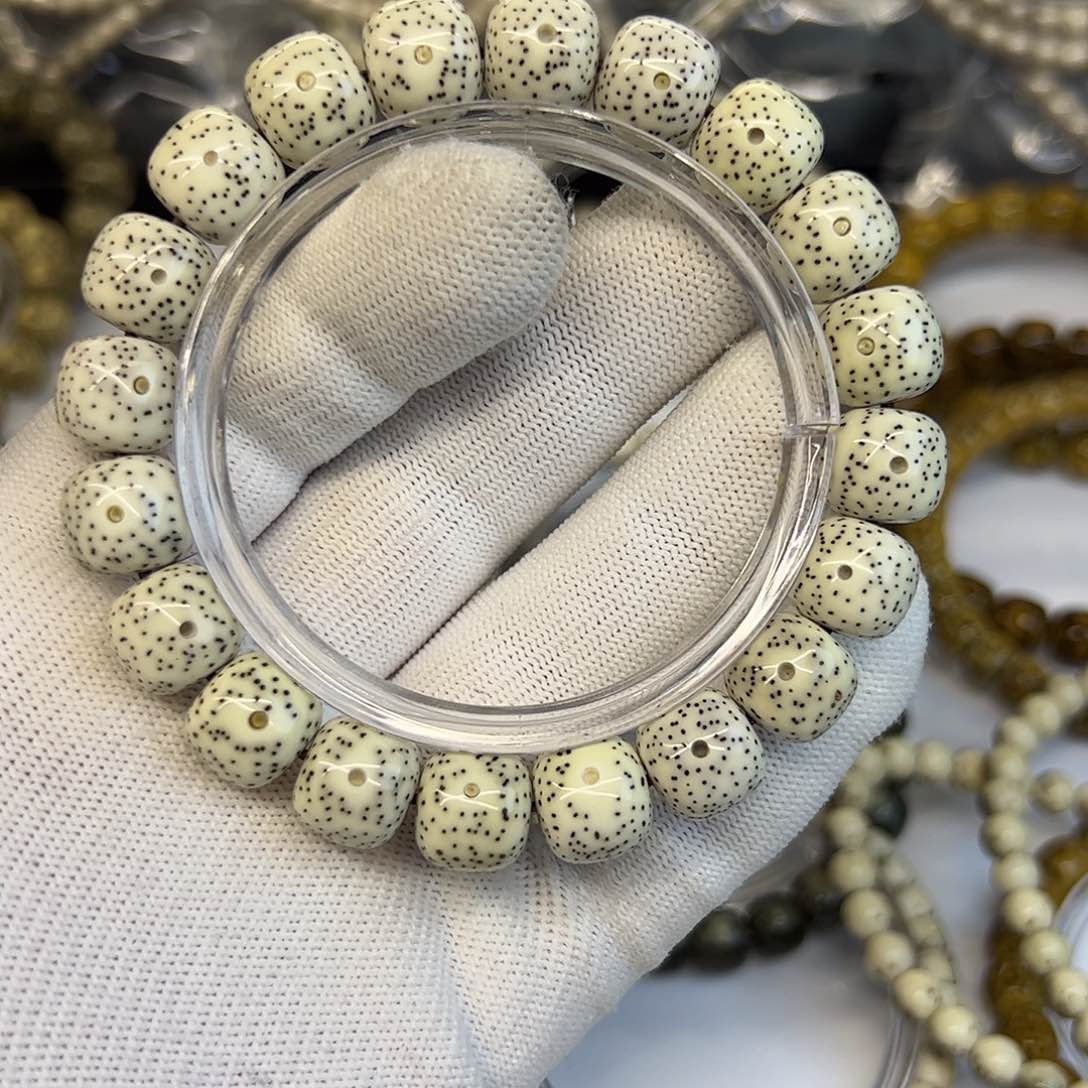 星月菩提手串原白月朗星稀12乘11