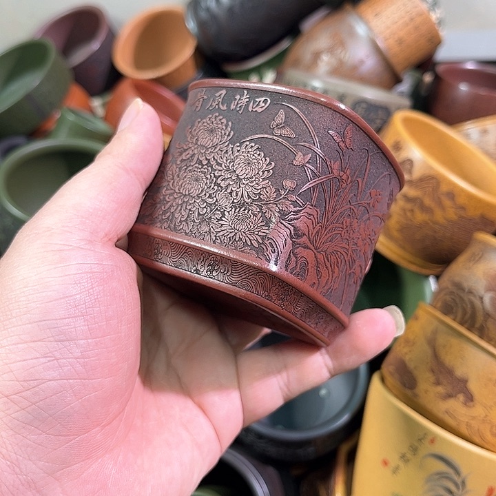 茶杯紫砂全手工紫砂主人杯