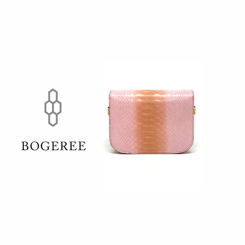 【BOGEREE】漫漫 · 手工高定蛇皮单肩斜挎包 黄金蟒 EE3025 1955