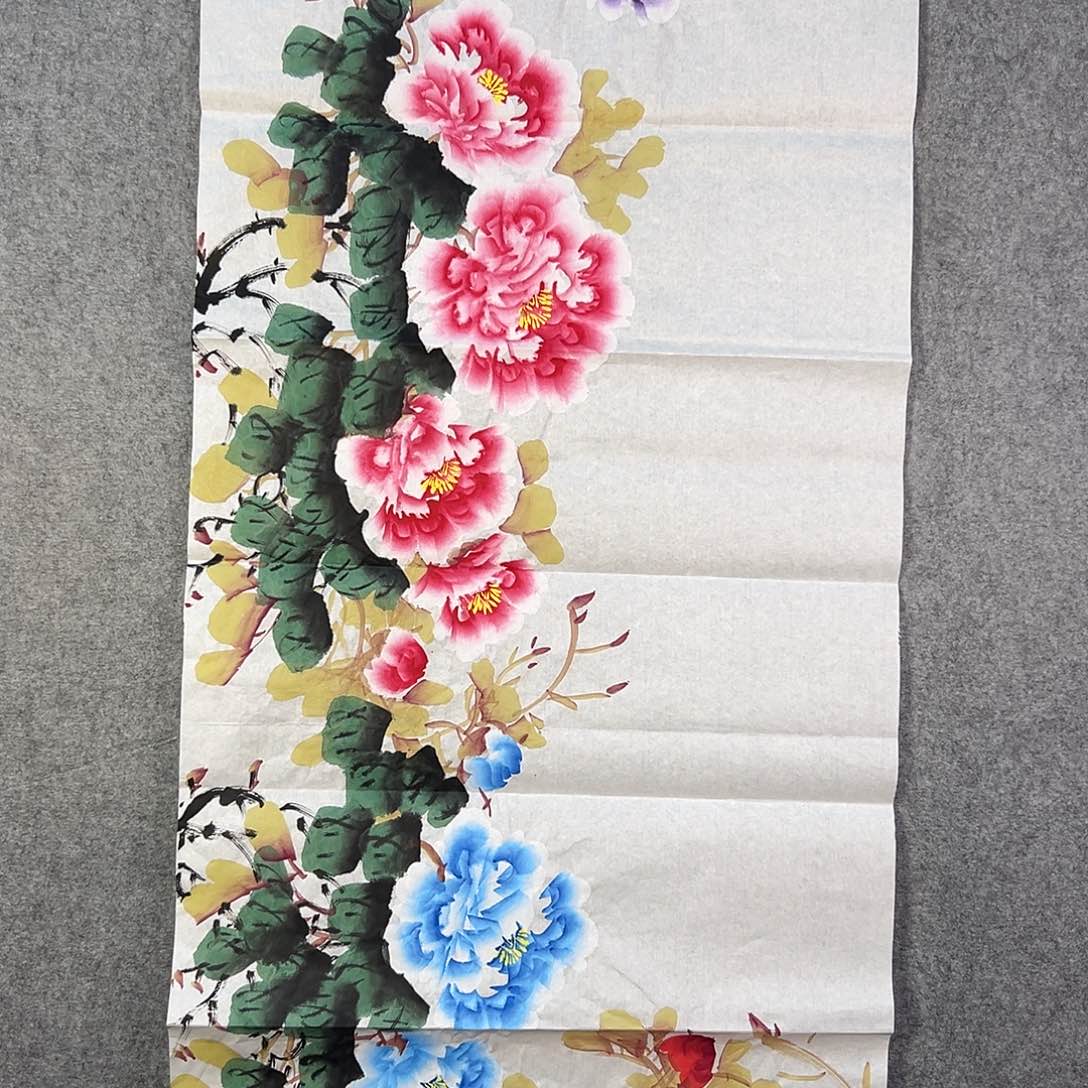 国画335 牡丹等植物生长于这里生长