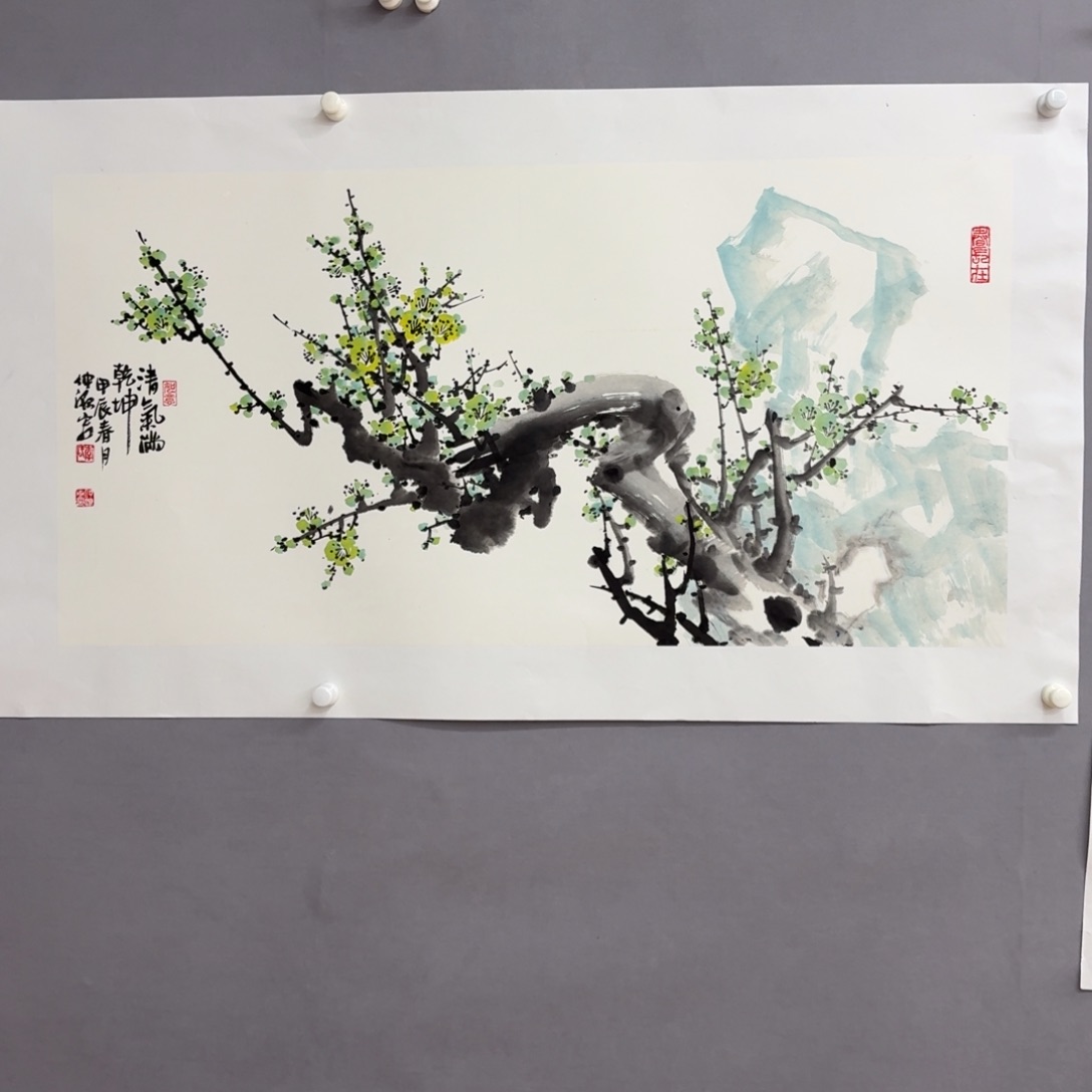 国画艺术家真人手绘