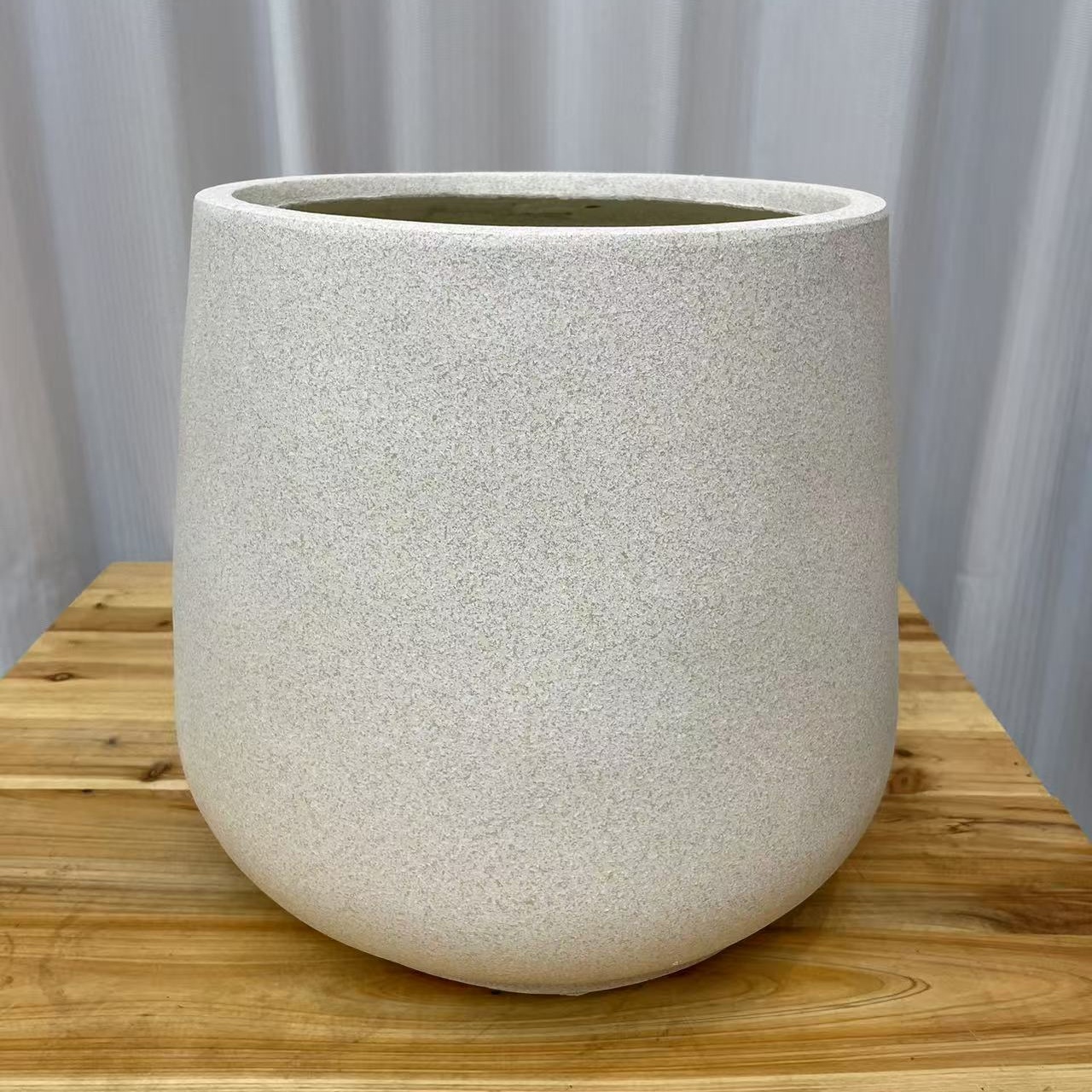 镁泥花盆黑金刚黑珍珠高山欧式简约轻奢办公室落地透气大号盆器