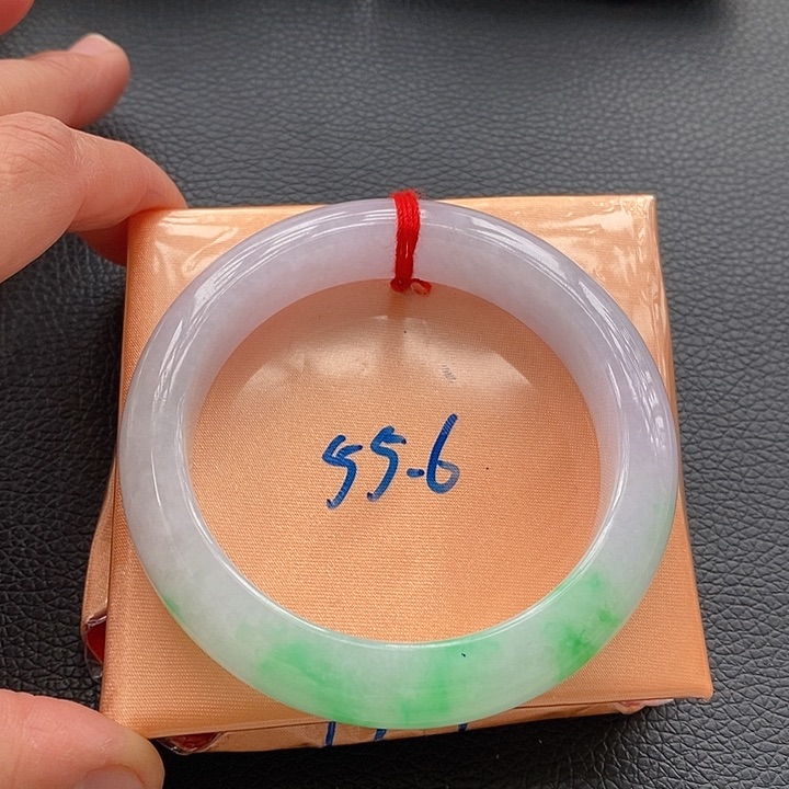 翡翠手镯未镶嵌21冰飘花半山21