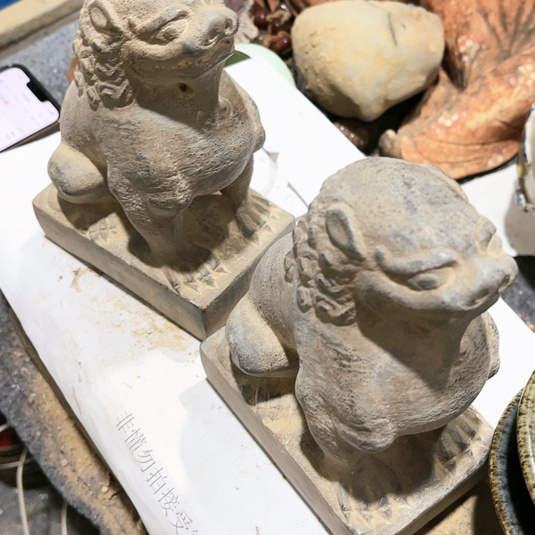 瓦当摆件摆件茶桌茶台陶瓷古*化